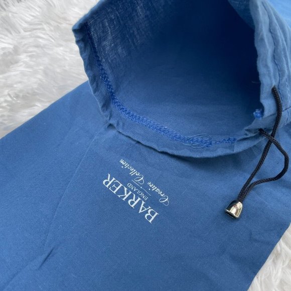 Barker England Creative Collection Dust Bag Blue Cotton Shoe Storage Bag Authent - Picture 4 of 12